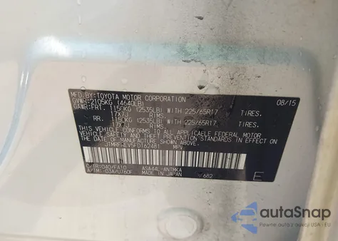 2015 Toyota Rav4 Xle z USA, uszkodzony, nr VIN JTMRFREV5FD162481